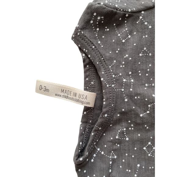 Childhoods Constellations On Faded Black Basic Tee Size 0-3m - Picture 3 of 3